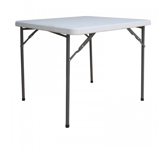 Τραπέζι catering Comfort πτυσσόμενο σε λευκή απόχρωση 80x80x74εκ Υλικό: HDPE SURFACE - METALLIC LEGS 142-000021 Τραπέζι catering Comfort πτυσσόμενο σε λευκή απόχρωση 80x80x74εκ Υλικό: HDPE SURFACE - METALLIC LEGS 142-000021
