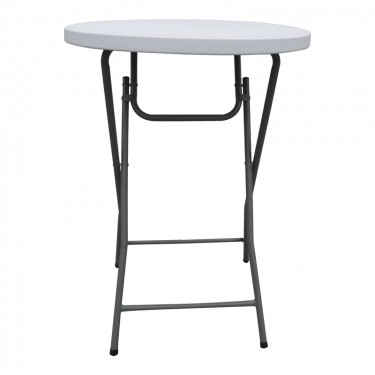 Τραπέζι μπαρ catering Event πτυσσόμενο λευκό Φ81x110εκ Υλικό: HDPE plastic-powder coated steel frame 142-000022