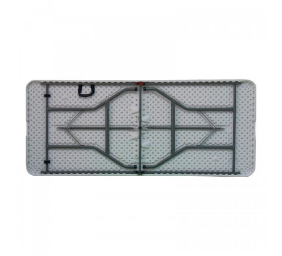 Τραπέζι catering-συνεδρίου Nedio πτυσσόμενο-βαλίτσα λευκό μονοκόμματη επιφάνεια 180x70x74εκ Υλικό: HDPE SURFACE - STEEL LEGS 142-000024