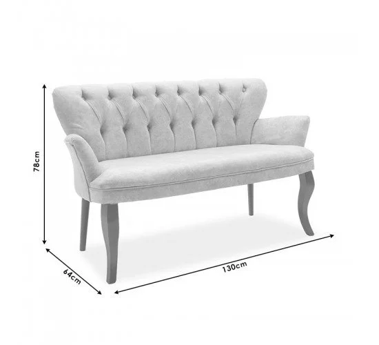 Καναπές Samara 2θέσιος ύφασμα μπεζ antique 130x64x78εκ Υλικό: WOOD - FABRIC 146-000007 Καναπές Samara 2θέσιος ύφασμα μπεζ antique 130x64x78εκ Υλικό: WOOD - FABRIC 146-000007