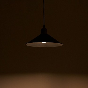 Φωτιστικό οροφής μονόφωτο PWL-0964 Ε27 μαύρο-bronze antique Φ30x14.5εκ Υλικό: PVC - ABS 147-000011