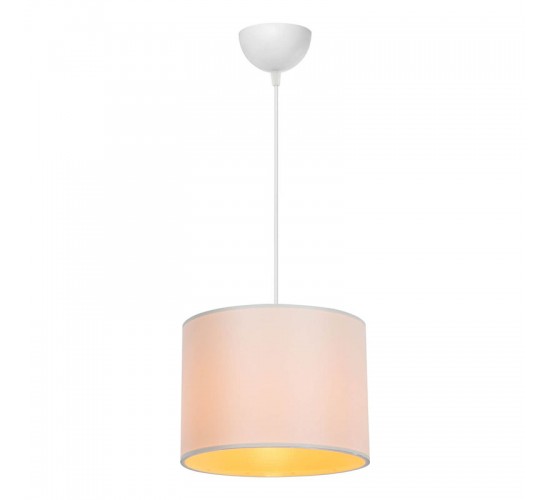 Φωτιστικό οροφής μονόφωτο PWL-1115 Ε27 κρεμ-λευκό Φ22x16.5εκ Υλικό: PVC 147-000057