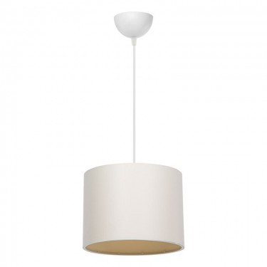 Φωτιστικό οροφής μονόφωτο PWL-1115 Ε27 κρεμ-λευκό Φ22x16.5εκ Υλικό: PVC 147-000057