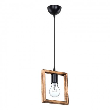 Φωτιστικό οροφής μονόφωτο Isolate Ε27 καρυδί 18.5x3x24εκ Υλικό: WOOD 147-000136