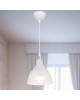 Φωτιστικό οροφής μονόφωτο Orazio Ε27 διάφανο-λευκό Φ18.5x56εκ Υλικό: PL 147-000154