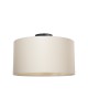 Φωτιστικό οροφής μονόφωτο Garry ύφασμα σε κρεμ απόχρωση Φ38x21εκ Υλικό: FABRIC - METAL 147-000165