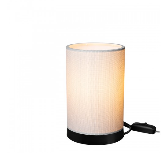 Επιτραπέζιο φωτιστικό Fana pvc σε κρεμ απόχρωση Φ14x21εκ Υλικό: PVC 147-000178