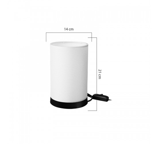 Επιτραπέζιο φωτιστικό Fana pvc σε κρεμ απόχρωση Φ14x21εκ Υλικό: PVC 147-000178