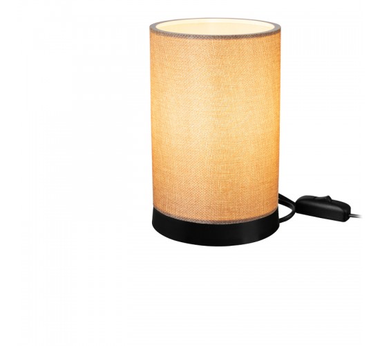 Επιτραπέζιο φωτιστικό Fana ύφασμα σε μπεζ απόχρωση Φ14x21εκ Υλικό: FABRIC 147-000179