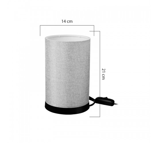 Επιτραπέζιο φωτιστικό Fana ύφασμα σε μπεζ απόχρωση Φ14x21εκ Υλικό: FABRIC 147-000179