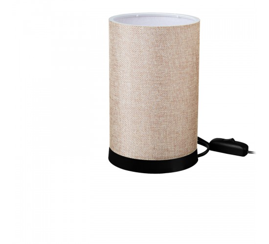 Επιτραπέζιο φωτιστικό Fana ύφασμα σε μπεζ απόχρωση Φ14x21εκ Υλικό: FABRIC 147-000179