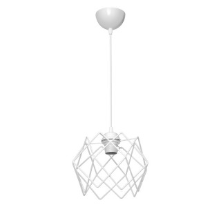 Φωτιστικό οροφής E27 μονόφωτο Teeby μέταλλο σε λευκή απόχρωση Φ22x17εκ Υλικό: METAL 147-000181