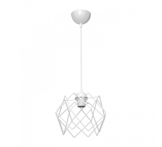 Φωτιστικό οροφής E27 μονόφωτο Teeby μέταλλο σε λευκή απόχρωση Φ22x17εκ Υλικό: METAL 147-000181