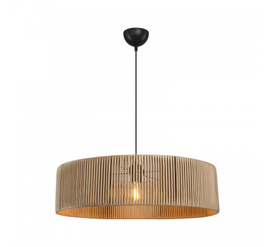 Φωτιστικό οροφής μονόφωτο Tebaha Ε27 σε φυσική απόχρωση Φ55x20εκ Υλικό: paper 147-000189