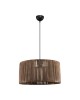 Φωτιστικό οροφής μονόφωτο Lambu Ε27 σε καφέ απόχρωση Φ40x20εκ Υλικό: paper rope 147-000191