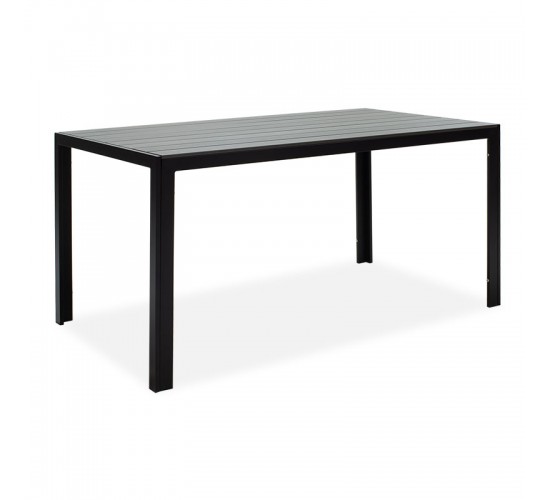 Τραπέζι Nares αλουμίνιο μαύρο-plywood ανθρακί 140x80x72.5εκ Υλικό: METAL - PLYWOOD 152-000003 Τραπέζι Nares αλουμίνιο μαύρο-plywood ανθρακί 140x80x72.5εκ Υλικό: METAL - PLYWOOD 152-000003