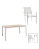 Τραπεζαρία Zacreta-Nares σετ 5τεμ λευκό-φυσικό 140x80x72.5εκ Υλικό: ALUMINUM - TEXTILENE 152-000006 Τραπεζαρία Zacreta-Nares σετ 5τεμ λευκό-φυσικό 140x80x72.5εκ Υλικό: ALUMINUM - TEXTILENE 152-000006