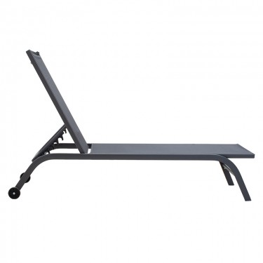 Ξαπλώστρα Jaipur αλουμίνιο-textilene ανθρακί Υλικό: ALUMINUM - TEXTILE 152-000009