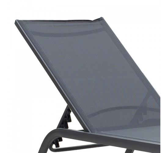 Ξαπλώστρα Jaipur αλουμίνιο-textilene ανθρακί Υλικό: ALUMINUM - TEXTILE 152-000009 Ξαπλώστρα Jaipur αλουμίνιο-textilene ανθρακί Υλικό: ALUMINUM - TEXTILE 152-000009