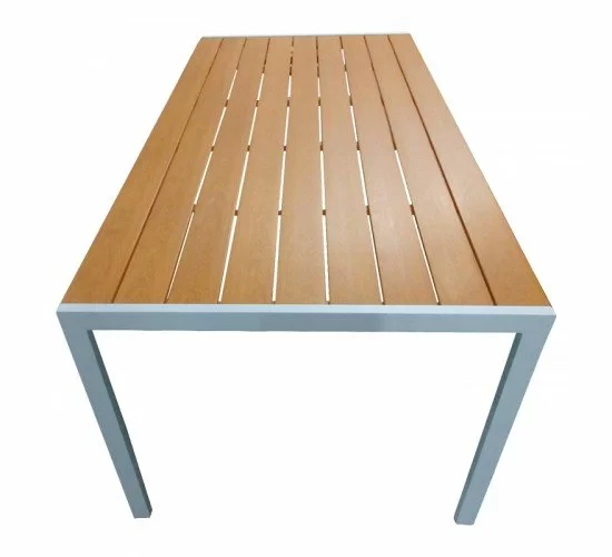 Τραπέζι Nares αλουμίνιο λευκό-plywood φυσικό 180x90x72.5εκ Υλικό: METAL - PLYWOOD 152-000031 Τραπέζι Nares αλουμίνιο λευκό-plywood φυσικό 180x90x72.5εκ Υλικό: METAL - PLYWOOD 152-000031