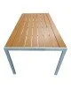 Τραπέζι Nares αλουμίνιο λευκό-plywood φυσικό 180x90x72.5εκ Υλικό: METAL - PLYWOOD 152-000031 Τραπέζι Nares αλουμίνιο λευκό-plywood φυσικό 180x90x72.5εκ Υλικό: METAL - PLYWOOD 152-000031