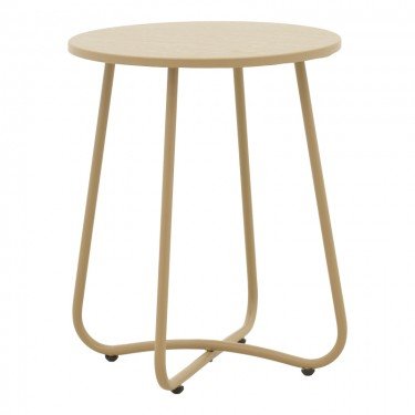 Τραπέζι Bramwell μέταλλο μπεζ Φ40x50εκ Υλικό: STEEL -Main steel tube: φ16/13mm 152-000046