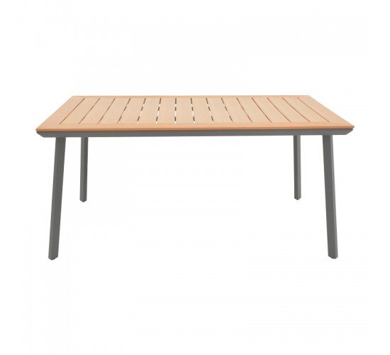 Τραπέζι Griffith μαύρο αλουμίνιο και plywood σε φυσική απόχρωση 160x80x74εκ Υλικό: ALUMINIUM - PLYWOOD 152-000052 Τραπέζι Griffith μαύρο αλουμίνιο και plywood σε φυσική απόχρωση 160x80x74εκ Υλικό: ALUMINIUM - PLYWOOD 152-000052