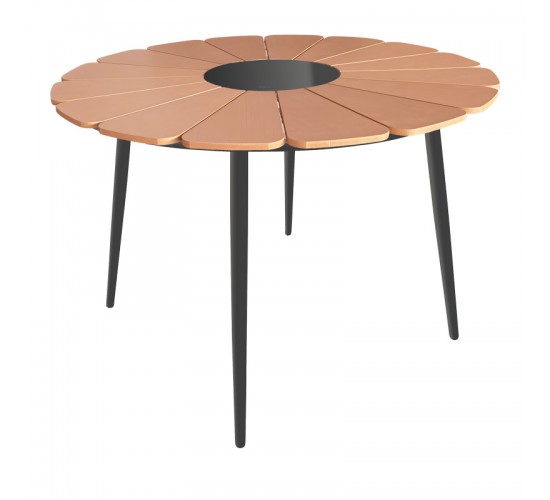 Τραπέζι Pinap μαύρο αλουμίνιο και plywood σε φυσική απόχρωση Φ110x74εκ Υλικό: ALUMINIUM - PLYWOOD - GLASS 152-000089 Τραπέζι Pinap μαύρο αλουμίνιο και plywood σε φυσική απόχρωση Φ110x74εκ Υλικό: ALUMINIUM - PLYWOOD - GLASS 152-000089