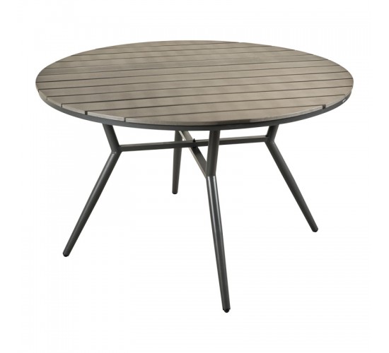 Τραπέζι Appa αλουμίνιο και plywood σε ανθρακί απόχρωση Φ120x74εκ Υλικό: ALUMINIUM - PLYWOOD 152-000091 Τραπέζι Appa αλουμίνιο και plywood σε ανθρακί απόχρωση Φ120x74εκ Υλικό: ALUMINIUM - PLYWOOD 152-000091