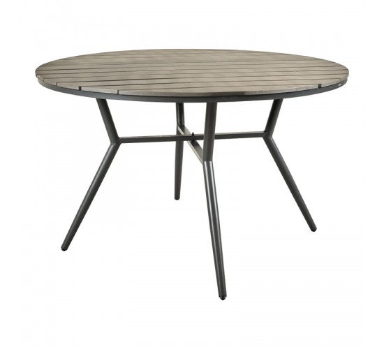 Τραπέζι Appa αλουμίνιο και plywood σε ανθρακί απόχρωση Φ120x74εκ Υλικό: ALUMINIUM - PLYWOOD 152-000091 Τραπέζι Appa αλουμίνιο και plywood σε ανθρακί απόχρωση Φ120x74εκ Υλικό: ALUMINIUM - PLYWOOD 152-000091