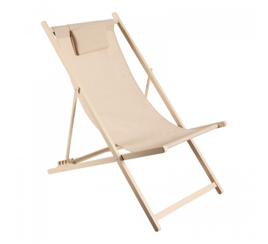 Σεζλόνγκ επαγγελματική Corte αλουμίνιο cappuccino-textilene σε καφέ απόχρωση Υλικό: ALUMINUM - TEXTILENE 152-000103