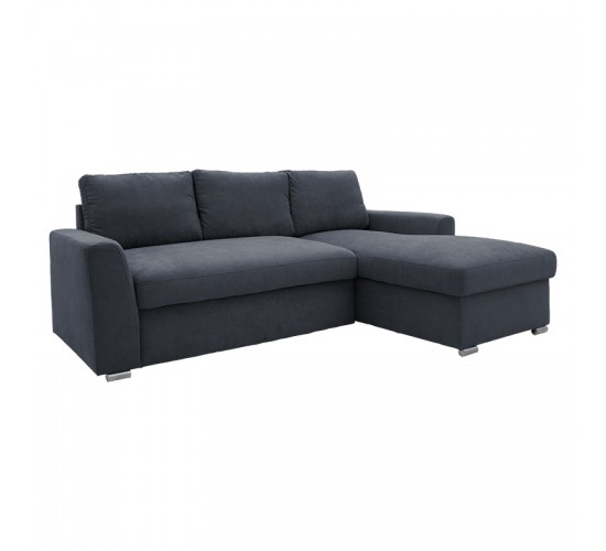 Γωνιακός καναπές-κρεβάτι αριστερή γωνία Belle ανθρακί 236x164x88εκ Υλικό: FABRIC - METAL - FOAM 165-000014