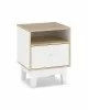 Κομοδίνο Awell sonoma-λευκό 45x44x58εκ Υλικό: CLIPBOARD WITH MELAMINE COATING 173-000005 Κομοδίνο Awell sonoma-λευκό 45x44x58εκ Υλικό: CLIPBOARD WITH MELAMINE COATING 173-000005