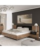 Κρεβάτι διπλό Romilly μαύρο gloss-καρυδί 160x200εκ Υλικό: CLIPBOARD WITH MELAMINE COATING - METAL 173-000012 Κρεβάτι διπλό Romilly μαύρο gloss-καρυδί 160x200εκ Υλικό: CLIPBOARD WITH MELAMINE COATING - METAL 173-000012