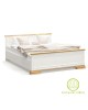 Κρεβάτι Jaden golden oak-λευκό antique 160x200εκ Υλικό: CLIPBOARD WITH MELAMINE COATING 173-000023 Κρεβάτι Jaden golden oak-λευκό antique 160x200εκ Υλικό: CLIPBOARD WITH MELAMINE COATING 173-000023