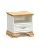 Κομοδίνο Jaden pakoworld golden oak-λευκό antique 49x41x47εκ Κομοδίνο Jaden pakoworld golden oak-λευκό antique 49x41x47εκ