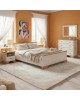 Σετ Κρεβατοκάμαρας Jaden με Κρεβάτι 160x200εκ Σετ 4τεμ Υλικό: CLIPBOARD WITH MELAMINE COATING 173-000056
