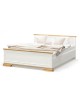 Σετ Κρεβατοκάμαρας Jaden με Κρεβάτι oak -λευκό 160x200εκ Σετ 4τεμ Υλικό: CLIPBOARD WITH MELAMINE COATING 173-000057
