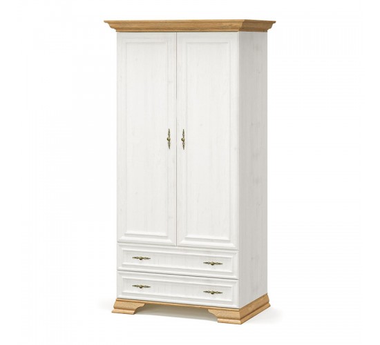 Σετ Κρεβατοκάμαρας Jaden με Κρεβάτι oak -λευκό 160x200εκ Σετ 4τεμ Υλικό: CLIPBOARD WITH MELAMINE COATING 173-000057