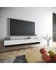 Έπιπλο τηλεόρασης επιτοίχιο Handra pakoworld λευκό-oak 180x31,5x29,5εκ Έπιπλο τηλεόρασης επιτοίχιο Handra pakoworld λευκό-oak 180x31,5x29,5εκ