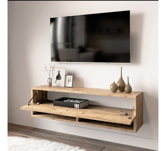 Έπιπλο τηλεόρασης επιτοίχιο Roscoe oak 100x31,5x29,5εκ Υλικό: CLIPBOARD WITH MELAMINE COATING 18mm - MDF 176-000007 Έπιπλο τηλεόρασης επιτοίχιο Roscoe oak 100x31,5x29,5εκ Υλικό: CLIPBOARD WITH MELAMINE COATING 18mm - MDF 176-000007