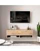 Έπιπλο τηλεόρασης επιτοίχιο Roscoe oak 100x31,5x29,5εκ Υλικό: CLIPBOARD WITH MELAMINE COATING 18mm - MDF 176-000007 Έπιπλο τηλεόρασης επιτοίχιο Roscoe oak 100x31,5x29,5εκ Υλικό: CLIPBOARD WITH MELAMINE COATING 18mm - MDF 176-000007