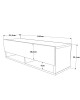 Έπιπλο τηλεόρασης επιτοίχιο Roscoe oak 100x31,5x29,5εκ Υλικό: CLIPBOARD WITH MELAMINE COATING 18mm - MDF 176-000007 Έπιπλο τηλεόρασης επιτοίχιο Roscoe oak 100x31,5x29,5εκ Υλικό: CLIPBOARD WITH MELAMINE COATING 18mm - MDF 176-000007