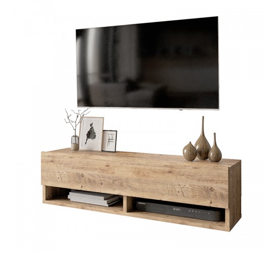 Έπιπλο τηλεόρασης επιτοίχιο Roscoe oak 100x31,5x29,5εκ Υλικό: CLIPBOARD WITH MELAMINE COATING 18mm - MDF 176-000007 Έπιπλο τηλεόρασης επιτοίχιο Roscoe oak 100x31,5x29,5εκ Υλικό: CLIPBOARD WITH MELAMINE COATING 18mm - MDF 176-000007
