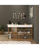 Γραφείο γωνιακό Rosaline λευκό-oak 120x129x72εκ Υλικό: CLIPBOARD WITH MELAMINE COATING 18mm 176-000010 Γραφείο γωνιακό Rosaline λευκό-oak 120x129x72εκ Υλικό: CLIPBOARD WITH MELAMINE COATING 18mm 176-000010