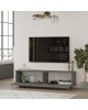 Έπιπλο τηλεόρασης Zoeva γκρι cemento 140x35,5x38εκ Υλικό: CLIPBOARD WITH MELAMINE COATING 18mm - MDF 176-000013 Έπιπλο τηλεόρασης Zoeva γκρι cemento 140x35,5x38εκ Υλικό: CLIPBOARD WITH MELAMINE COATING 18mm - MDF 176-000013