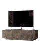 Έπιπλο τηλεόρασης Zoeva καφέ antique 140x35,5x38εκ Υλικό: CLIPBOARD WITH MELAMINE COATING 18mm - MDF 176-000014