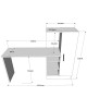 Γραφείο-ραφιέρα Kary μαύρο-oak 152,5x40x120εκ Υλικό: CLIPBOARD WITH MELAMINE COATING 18mm 176-000019 Γραφείο-ραφιέρα Kary μαύρο-oak 152,5x40x120εκ Υλικό: CLIPBOARD WITH MELAMINE COATING 18mm 176-000019