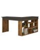 Γραφείο γωνιακό Rosaline ανθρακί-oak 120x129x72εκ Υλικό: CLIPBOARD WITH MELAMINE COATING 18mm 176-000024 Γραφείο γωνιακό Rosaline ανθρακί-oak 120x129x72εκ Υλικό: CLIPBOARD WITH MELAMINE COATING 18mm 176-000024
