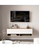 Έπιπλο τηλεόρασης επιτοίχιο Roscoe λευκό-oak 100x31.5x29.5εκ Υλικό: CLIPBOARD WITH MELAMINE COATING 18mm - MDF 176-000031 Έπιπλο τηλεόρασης επιτοίχιο Roscoe λευκό-oak 100x31.5x29.5εκ Υλικό: CLIPBOARD WITH MELAMINE COATING 18mm - MDF 176-000031
